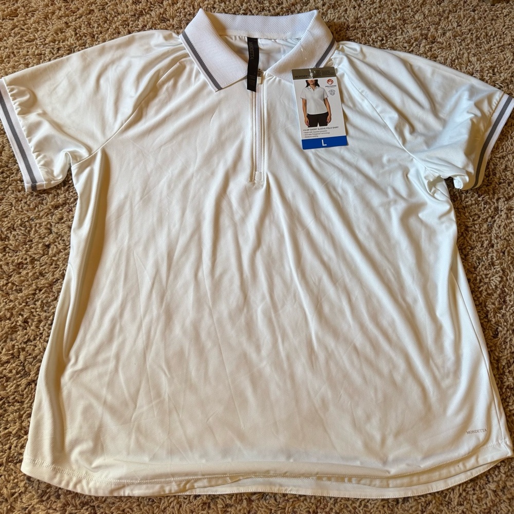 Mondetta White Polo Shirt